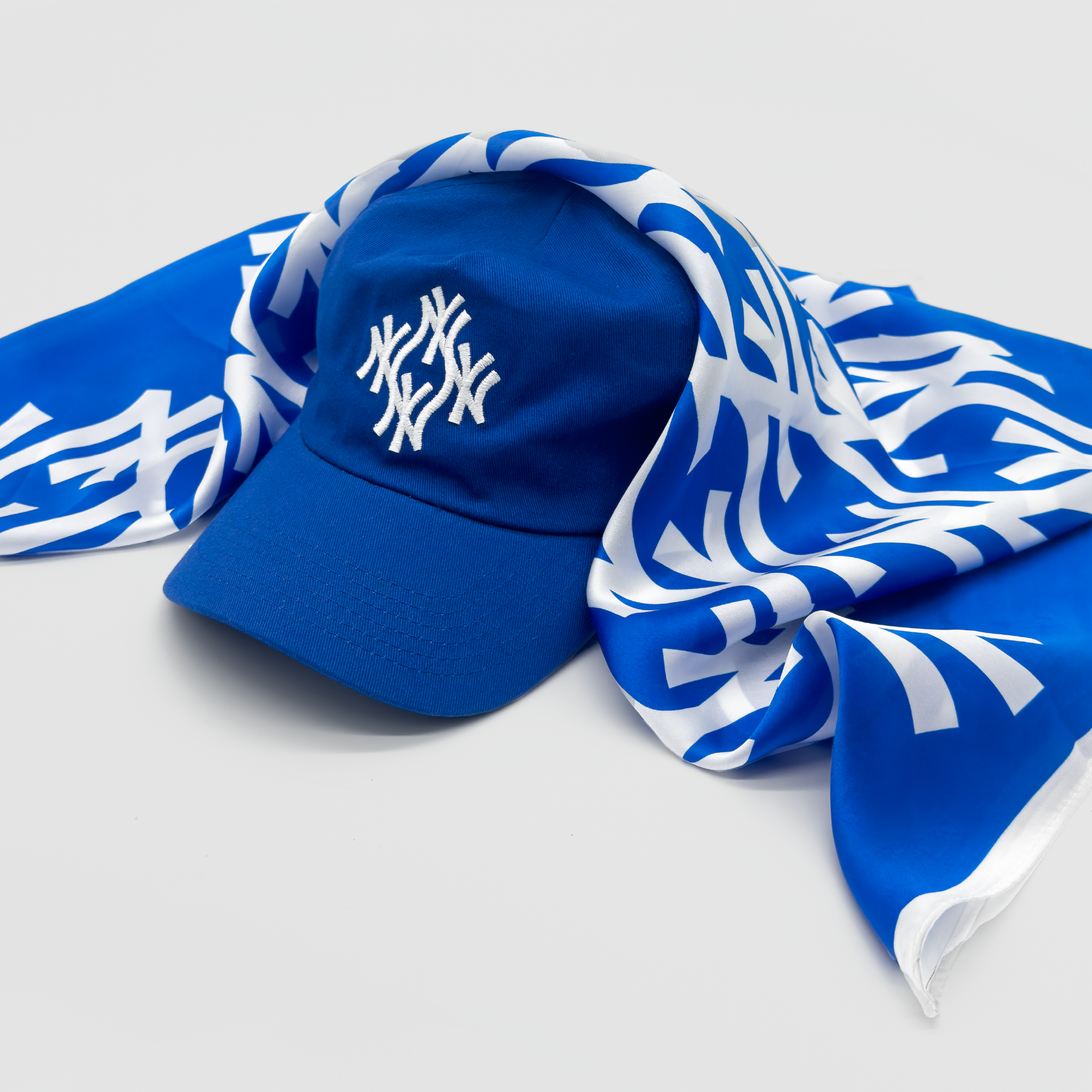 SoNY silk scarf / cobalt blue