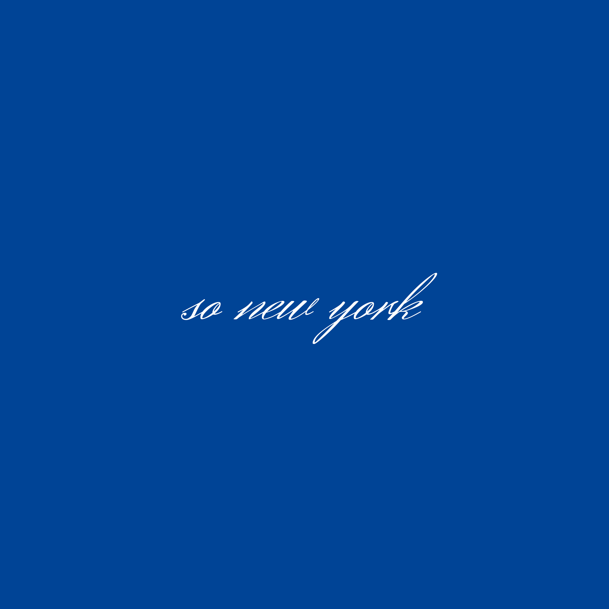 SoNY monogram cap — cobalt blue